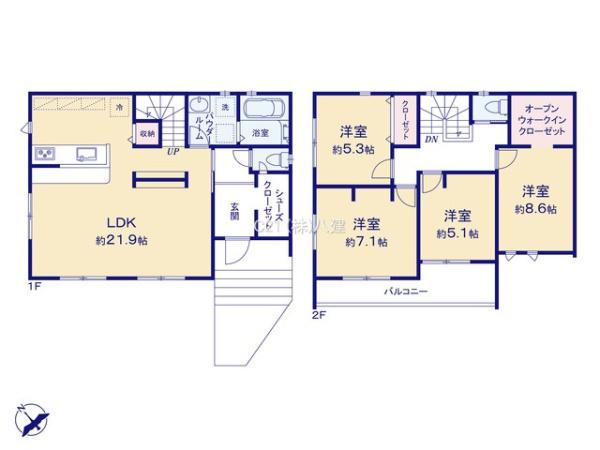 松戸市八ケ崎２丁目の新築一戸建