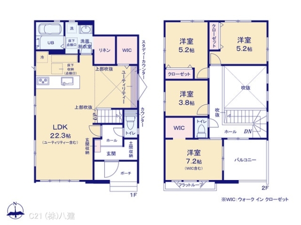 流山市加５丁目の新築一戸建