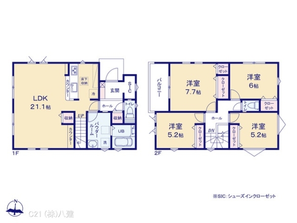 柏市篠籠田の新築一戸建