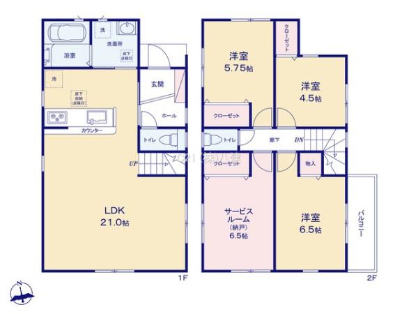 野田市中野台の新築一戸建