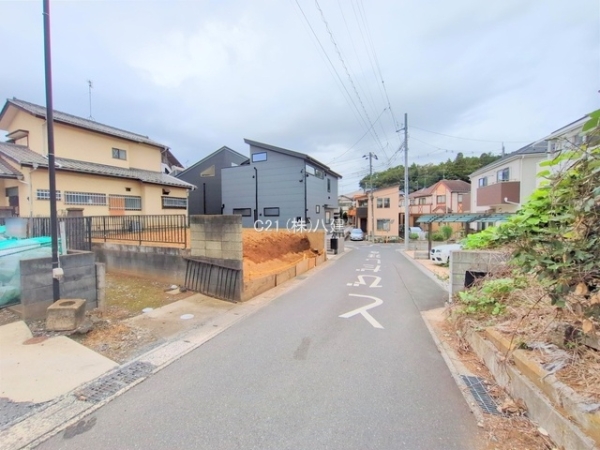流山市大字西深井の土地(前面道路含む現地写真)