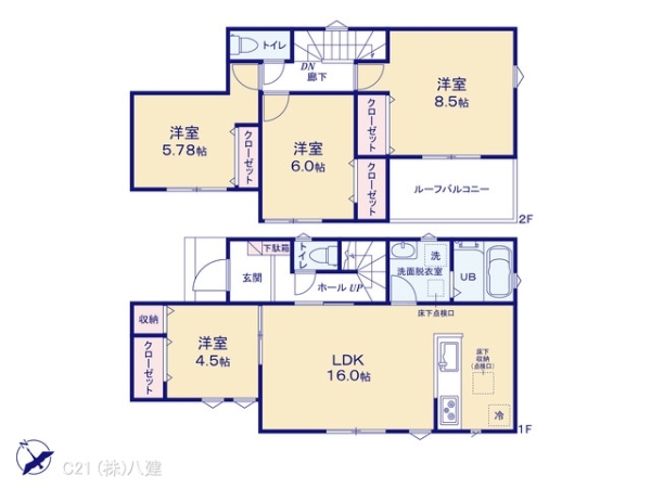 松戸市八ケ崎３丁目の新築一戸建