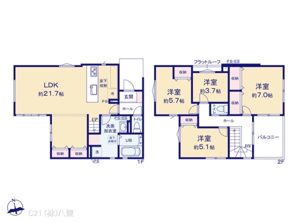 流山市加１丁目の新築一戸建