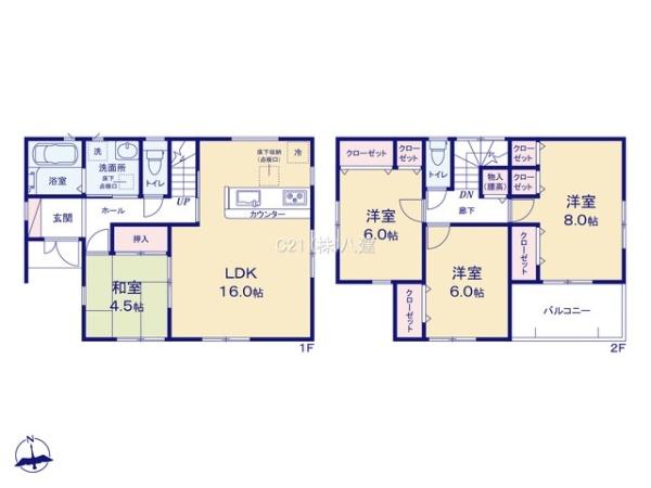 松戸市六高台２丁目の新築一戸建