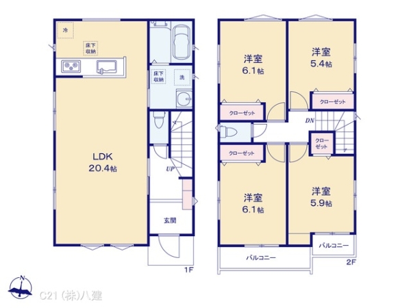柏市つくしが丘２丁目の新築一戸建
