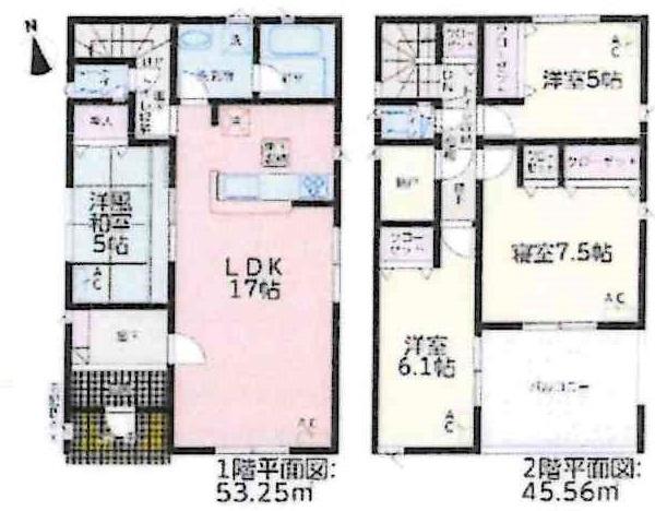 安城市堀内町第3　全5棟・1号棟