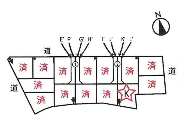 西尾市今川町中屋敷　全14棟・K棟