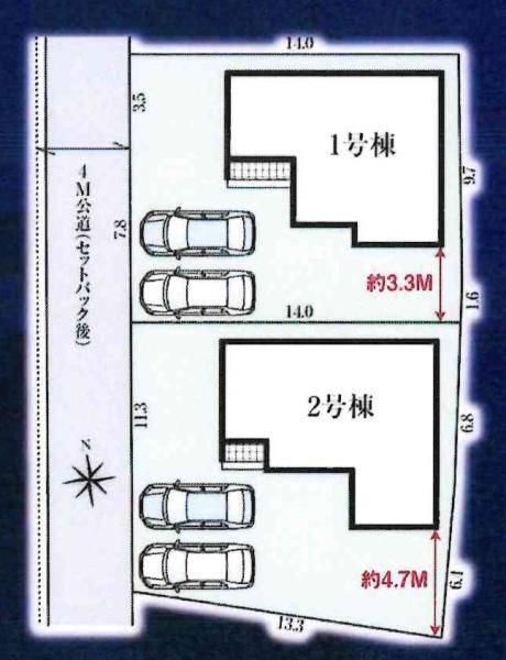 蒲郡市清田町　全2棟・2号棟