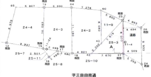 岡崎市欠町字三田田南通の売土地