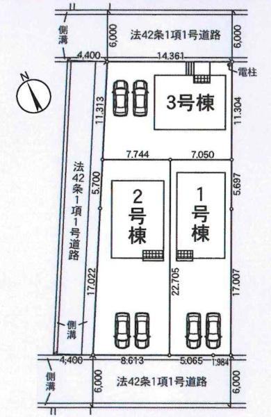 西尾市平坂吉山第1　全3棟・1号棟