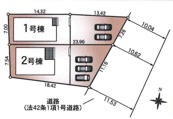 高浜市沢渡町第6　全2棟・1号棟