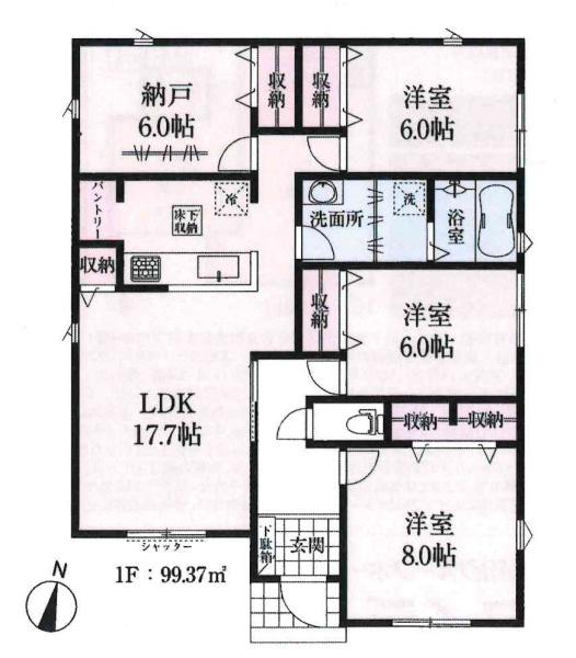 西尾吉良町富好新田24-1期　全5棟・3号棟
