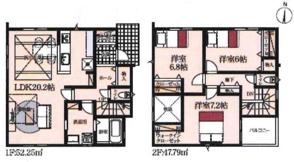 岡崎市真伝町第1　全2棟・2号棟