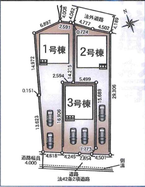 蒲郡市水竹町第8　全3棟・3号棟