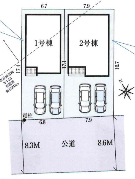 碧南市六軒町　全2棟・2号棟