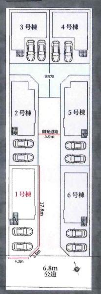 豊田市細谷町1期　全6棟・5号棟