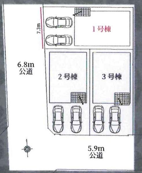 岡崎市上里1期　全3棟・2号棟
