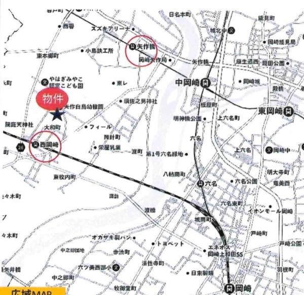 岡崎市大和町字桑子の土地