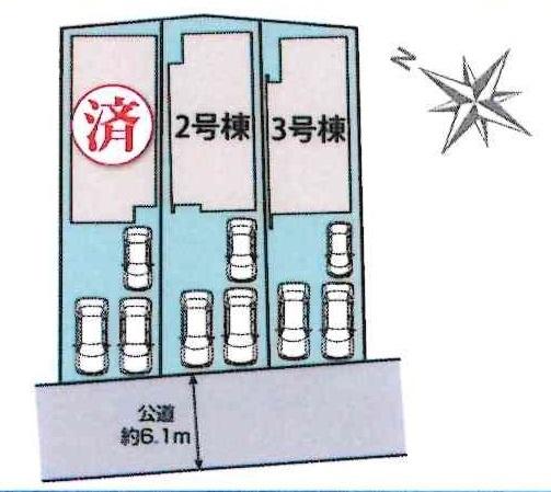 岡崎市美合町北屋敷　全3棟・3号棟