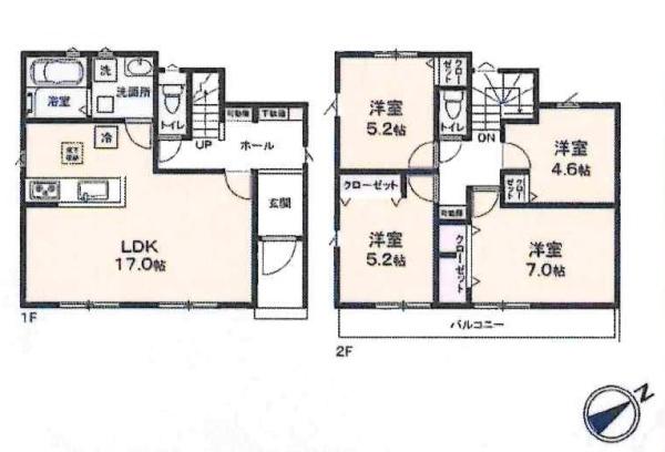 豊川御津町広石第1期 全4棟・2号棟(間取り)