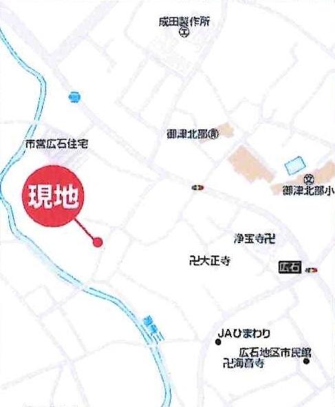 豊川御津町広石第1期 全4棟・2号棟(現地案内図)