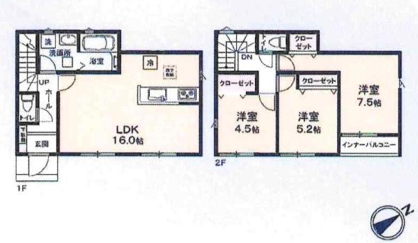 豊川御津町広石第1期 全4棟・3号棟(間取り)