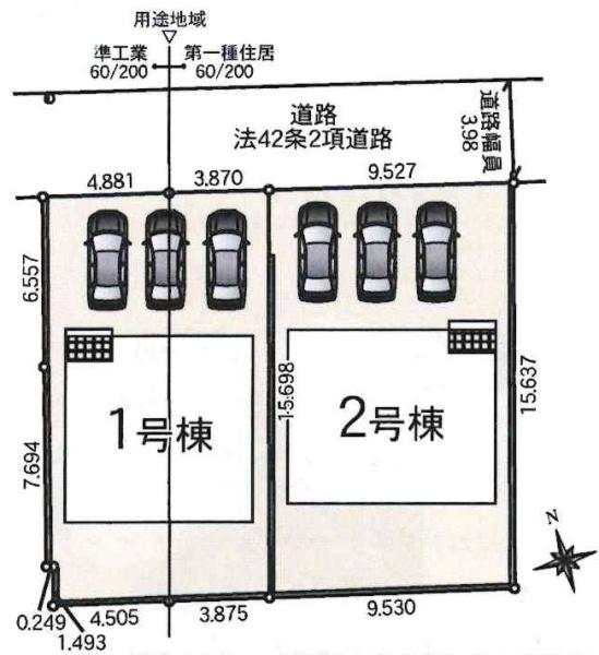 碧南市大浜上町第2　全2棟・2号棟