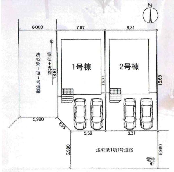 岡崎市細川町第13　全2棟・1号棟