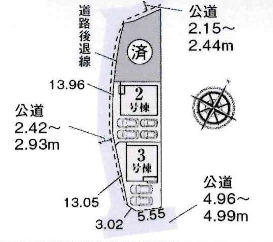 蒲郡市竹谷町井瀬木　全3棟・2号棟