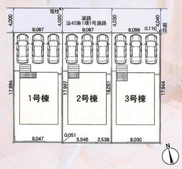 蒲郡市大塚町第13　全3棟・1号棟