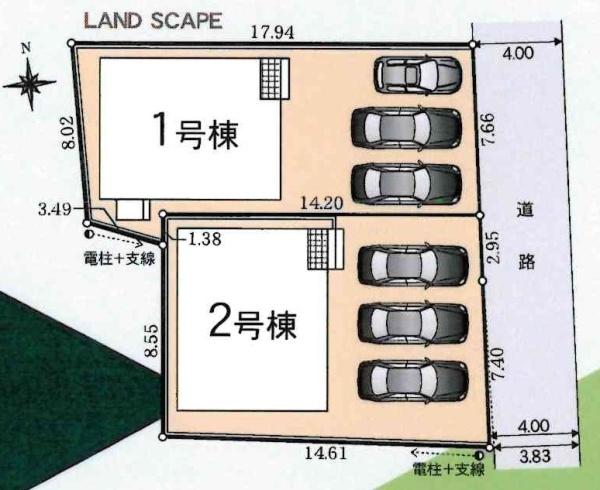 蒲郡市竹島町第4　全2棟・2号棟