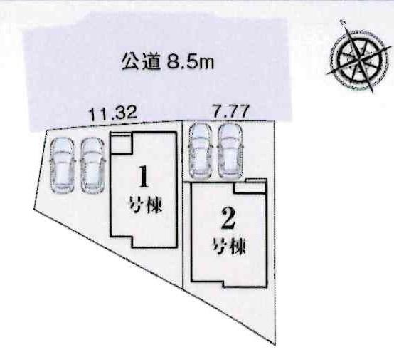 豊田市市木町　全2棟・2号棟