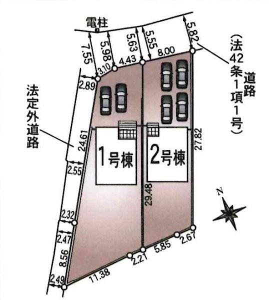 岡崎市細川町第15　全2棟・1号棟
