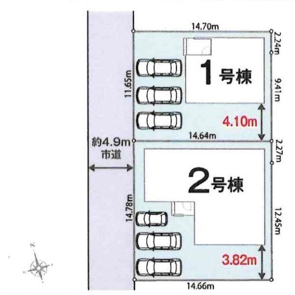 西尾市一色町一色01期　全2棟・1号棟