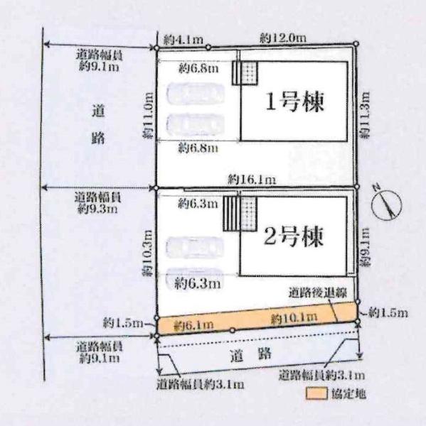 岡崎市細川町第16　全2棟・1号棟