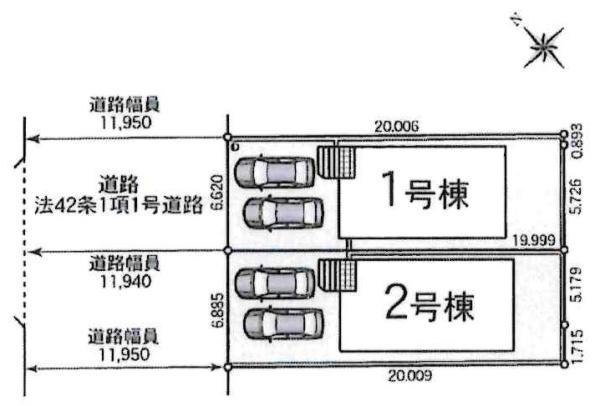 西尾市住崎第7　全2棟・1号棟