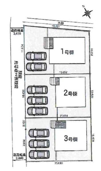 西尾市一色町野田第4　全3棟・2号棟
