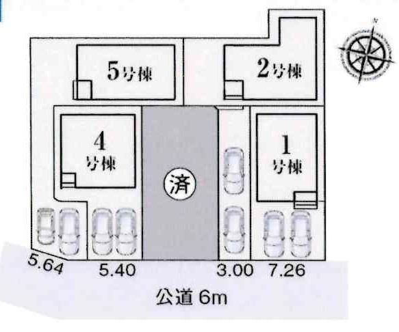 高浜市湯山町第5　全5棟・2号棟