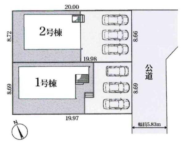 豊田市志賀町第1　全2棟・1号棟