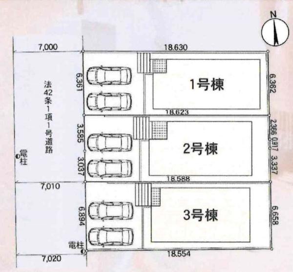 岡崎市中町第6　全3棟・3号棟