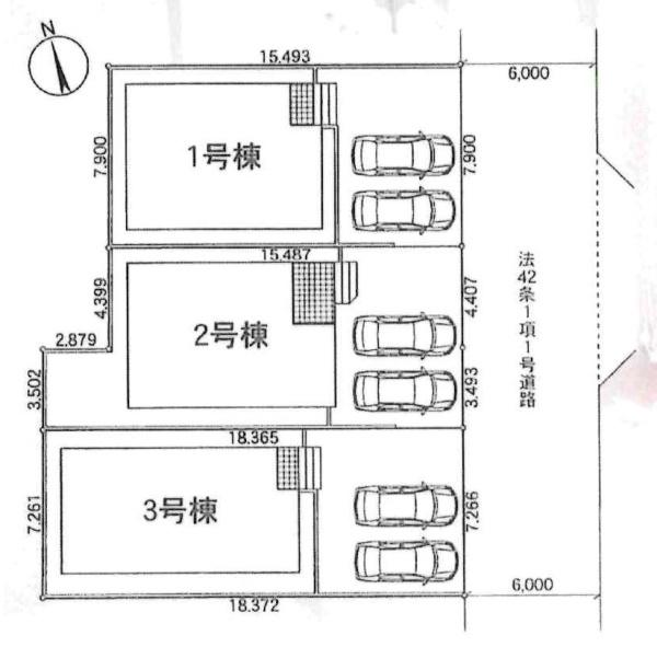 碧南市志貴崎町第4　全3棟・3号棟