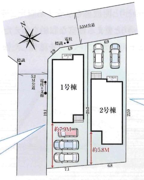 碧南市宮町　全2棟・1号棟