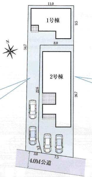 知立市来迎寺町　全2棟・1号棟