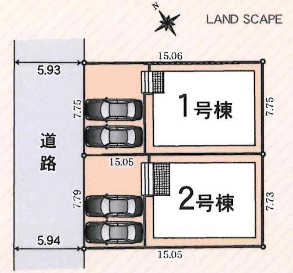 豊田市前林町第3　全2棟・2号棟