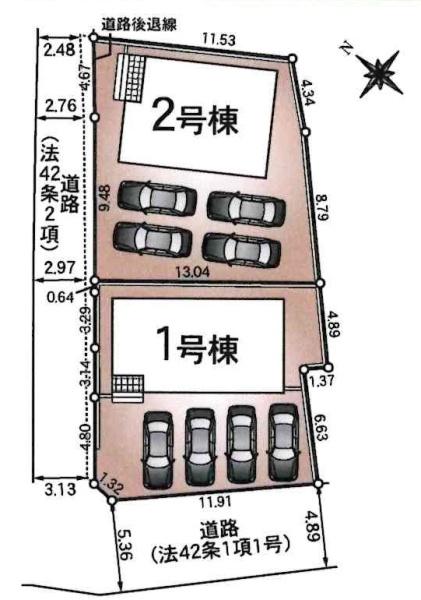 豊川市豊津町第1　全2棟・2号棟