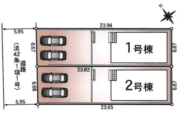碧南市宮町第6　全2棟・1号棟