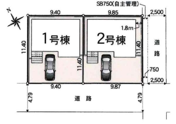岡崎市渡町第1　全2棟・1号棟
