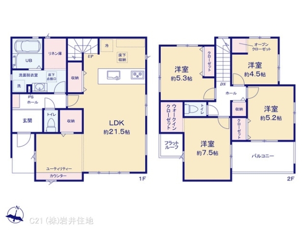 越谷市東大沢３丁目の新築一戸建