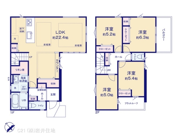 越谷市千間台東２丁目の新築一戸建