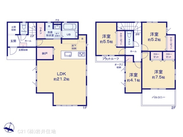 越谷市蒲生４丁目の新築一戸建